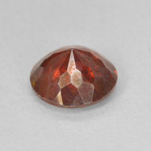Esfalerita Laranja Avermelhado Profundo Natural 1.68ct, Redondo, SI-I1