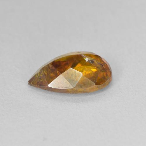 Esfalerita Laranja Médio Natural 1.97ct, Formato de pêra, SI-I1