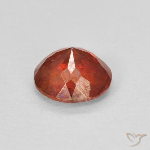 Esfalerita laranja avermelhado Natural 1.06ct, Redondo, SI
