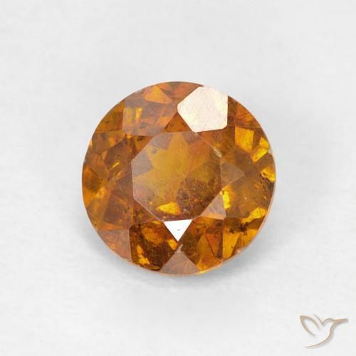 Esfalerita terra laranja Natural 1.00ct, Redondo, SI-I1