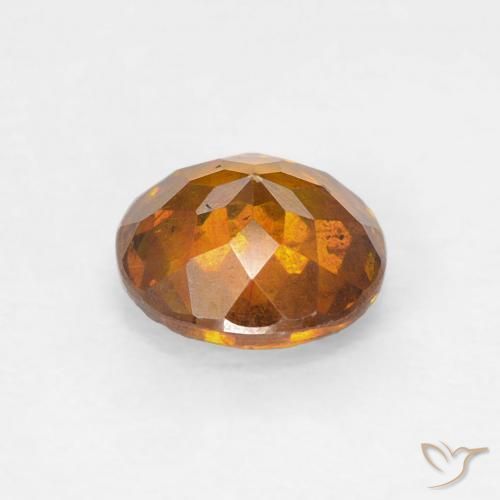 Esfalerita terra laranja Natural 1.00ct, Redondo, SI-I1