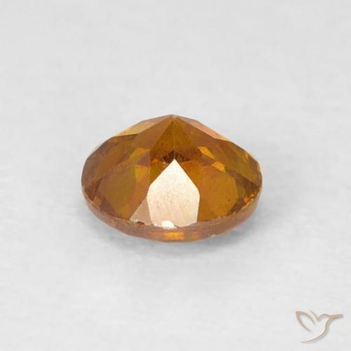 Esfalerita terra laranja Natural 0.53ct, Redondo, SI-I1