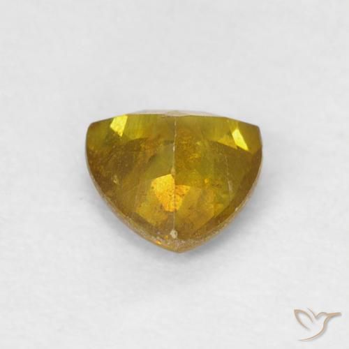 Esfalerita Dourado acastanhado Natural 0.53ct, Trilhão, SI-I1