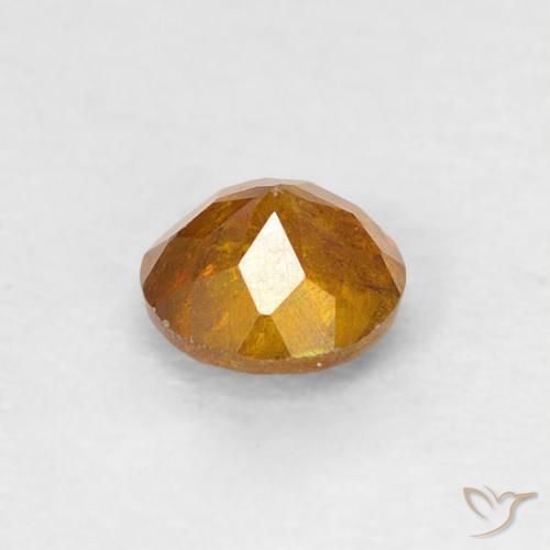 Esfalerita terra laranja Natural 0.38ct, Redondo, SI-I1