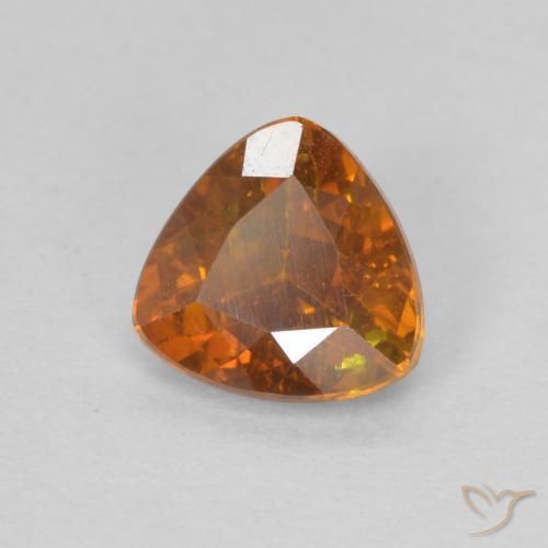 Esfalerita terra laranja Natural 0.86ct, Trilhão, SI-I1
