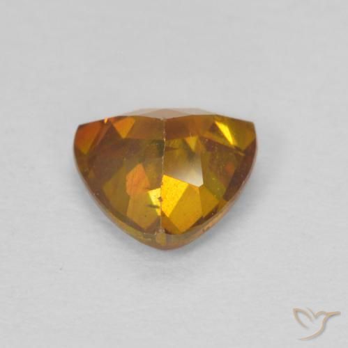 Esfalerita terra laranja Natural 0.86ct, Trilhão, SI-I1