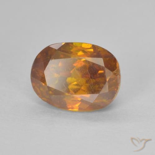 Esfalerita Laranja Profundo Natural 2.08ct, oval, SI-I1