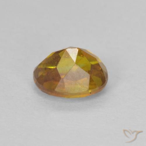 Esfalerita terra laranja Natural 0.83ct, oval, SI-I1