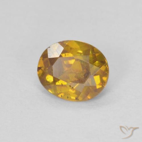 Esfalerita terra laranja Natural 0.62ct, oval, SI-I1