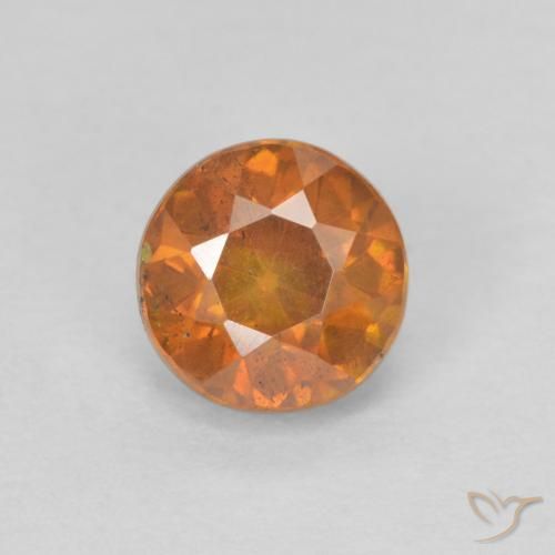 0.94ct Natural Cidra de Laranja Esfalerita, Redondo, SI-I1
