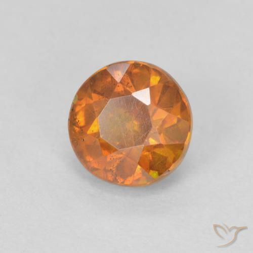 Esfalerita Cidra de Laranja Natural 0.94ct, Redondo, SI-I1
