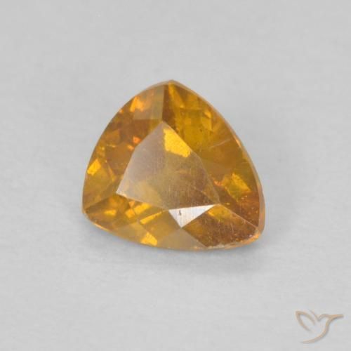 Esfalerita Laranja-Ouro Natural 0.32ct, Trilhão, VS-SI