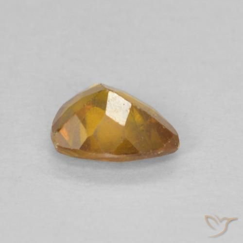 Esfalerita Laranja-Ouro Natural 0.32ct, Trilhão, VS-SI