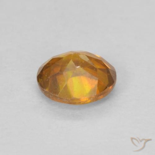 Esfalerita Laranja-Ouro Natural 0.37ct, oval, VS-SI