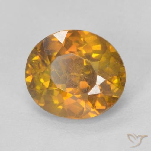 Esfalerita Marrom dourado Natural 1.43ct, oval, VS-SI