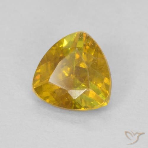 Esfalerita Dourado-Laranja Natural 0.45ct, Trilhão, VS-SI
