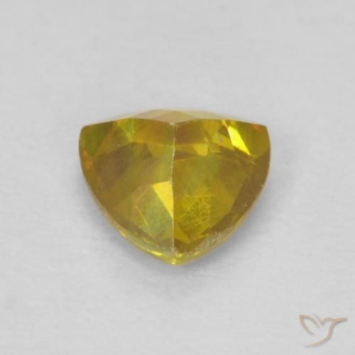 Esfalerita Dourado-Laranja Natural 0.45ct, Trilhão, VS-SI