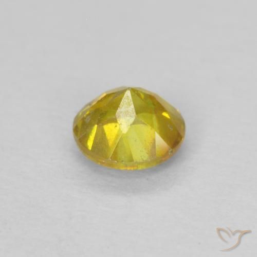 Esfalerita Amarelo acastanhado Natural 0.33ct, Redondo, SI-I1