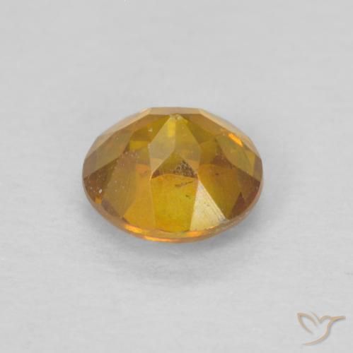 Esfalerita mel de laranja Natural 0.51ct, Redondo, SI-I1