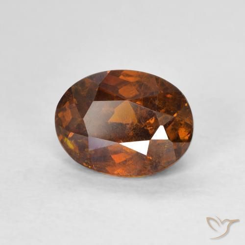 Esfalerita Medium Dark-Orange Natural 1.95ct, oval, VS-SI