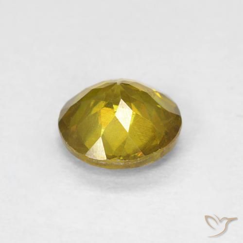 Esfalerita amarelo médio Natural 0.91ct, Redondo, VS-SI