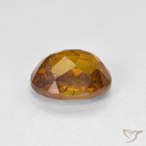 Esfalerita Laranja acastanhado Natural 1.63ct, oval, SI-I1