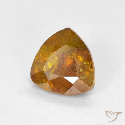 Esfalerita terra laranja Natural 0.80ct, Trilhão, VS-SI