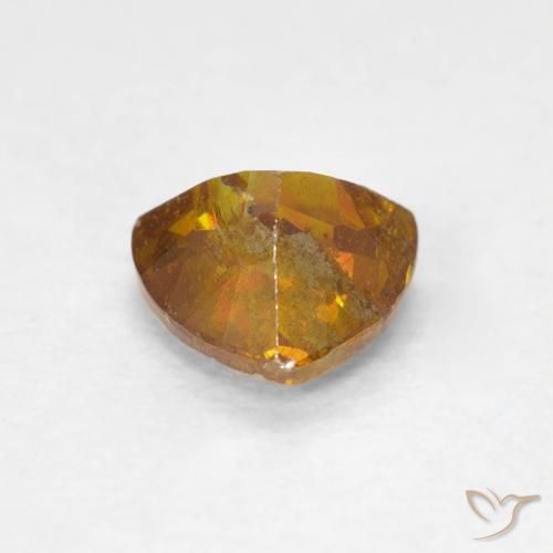 Esfalerita terra laranja Natural 0.80ct, Trilhão, VS-SI