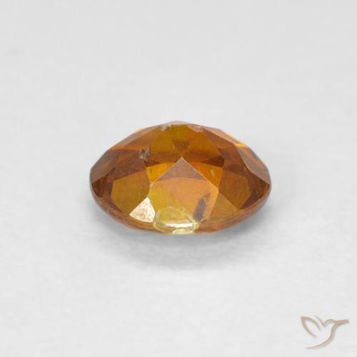 Esfalerita Laranja acastanhado Natural 0.78ct, oval, VS-SI