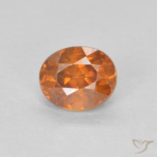0.63ct Natural Cidra de Laranja Esfalerita, oval, SI-I1