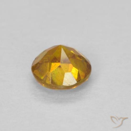 Esfalerita Amarelo dourado Natural 0.34ct, Redondo, SI-I1