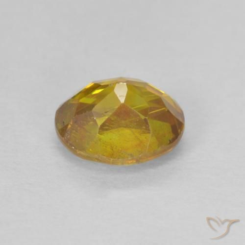 Esfalerita Marrom dourado Natural 0.96ct, oval, SI-I1