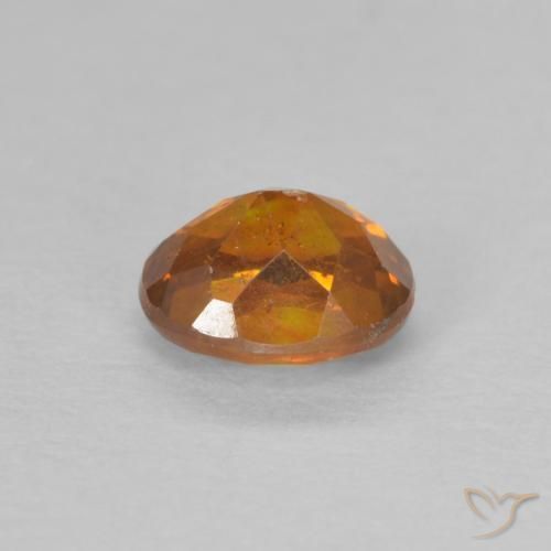 Esfalerita laranja marrom Natural 0.68ct, oval, SI-I1