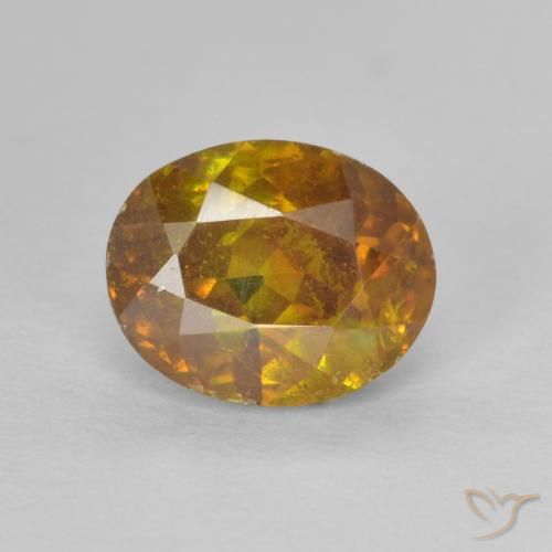 2.05ct Natural Ouro Esfalerita, oval, SI-I1