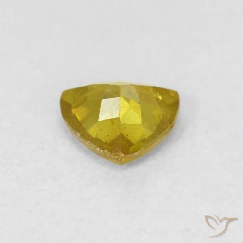 Esfalerita Amarelo claro Natural 0.52ct, Trilhão, SI-I1