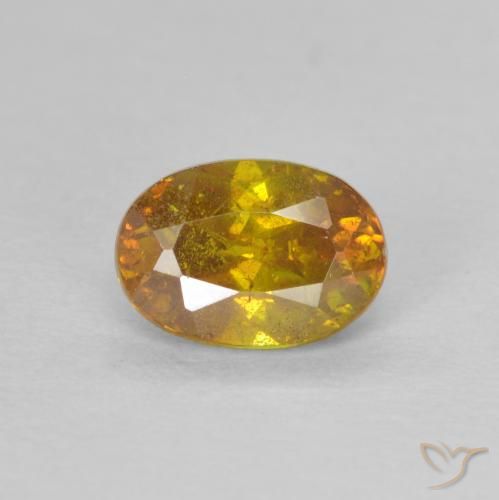 0.82ct Natural ouro médio Esfalerita, oval, SI-I1