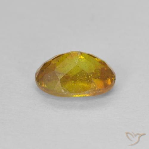 Esfalerita ouro médio Natural 0.82ct, oval, SI-I1