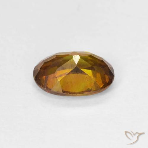 Esfalerita ouro escuro Natural 1.04ct, oval, SI-I1