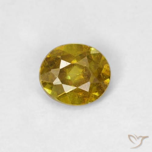 0.31ct Natural Dourado Amarelado Esfalerita, oval, SI-I1