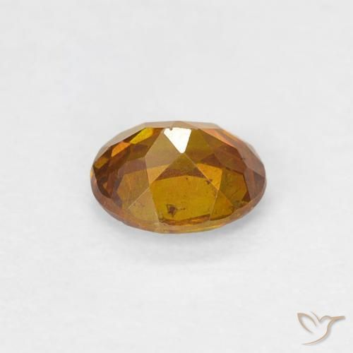 Esfalerita Marrom dourado Natural 0.40ct, oval, SI-I1