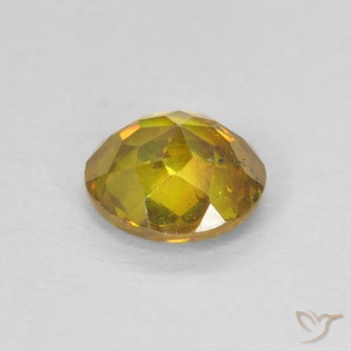 Esfalerita ouro profundo Natural 0.97ct, Redondo, SI-I1