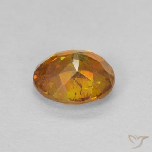 Esfalerita Laranja escuro Natural 0.70ct, oval, SI-I1