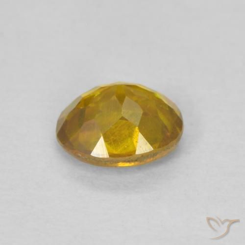 Esfalerita Amarelo acastanhado Natural 0.54ct, oval, SI-I1