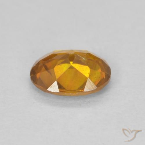 Esfalerita Laranja Médio Natural 0.53ct, oval, SI-I1