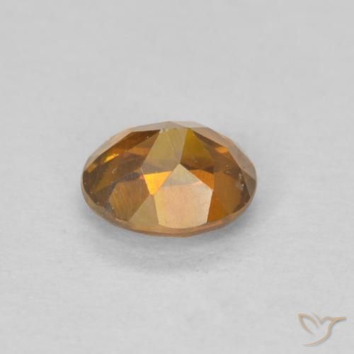 Esfalerita Laranja acastanhado Natural 0.51ct, oval, SI-I1