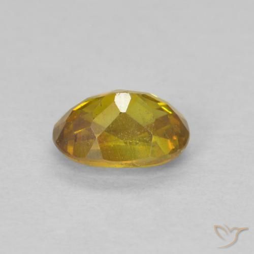 Esfalerita Laranja acastanhado Natural 0.59ct, oval, SI-I1