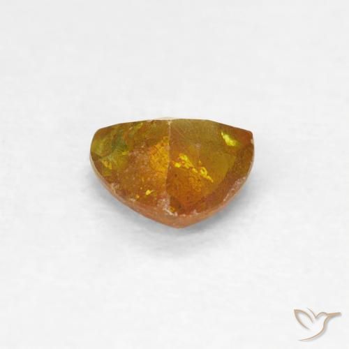 Esfalerita Laranja Profundo Natural 0.41ct, Trilhão, SI-I1