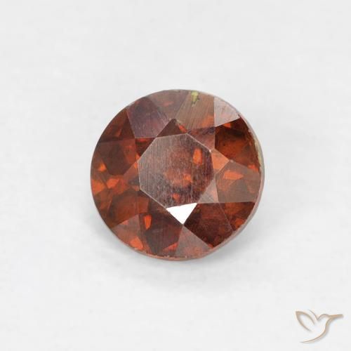 Esfalerita Laranja escuro Natural 0.57ct, Redondo, SI-I1
