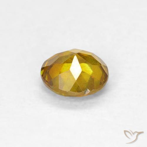 Esfalerita Amarelo dourado Natural 0.48ct, Redondo, SI-I1