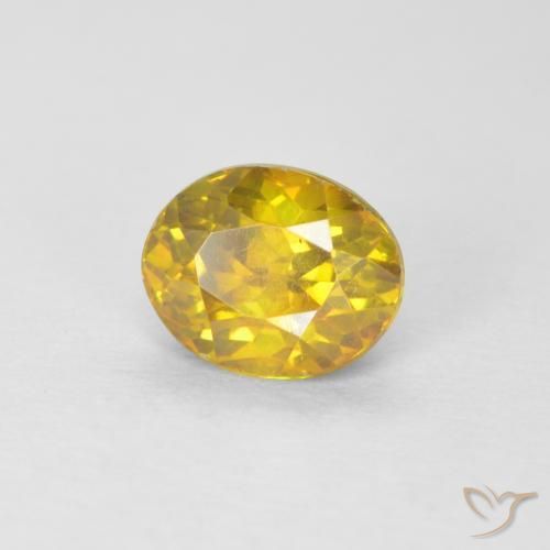 Esfalerita Dourado-Laranja Natural 1.00ct, oval, SI-I1